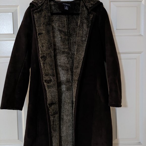 Ann Taylor Brown Long Coat - Picture 1 of 3